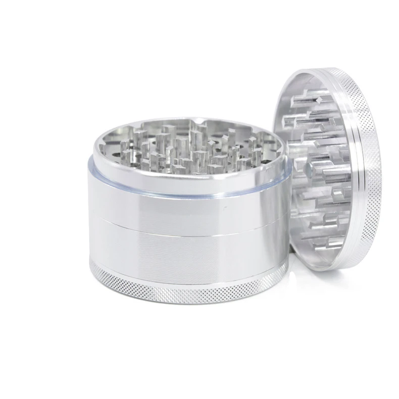 HUKA HOOKAH High Quality 4 Layer 50Mm Aluminum Matte Herb Grinder Smoking Accessories