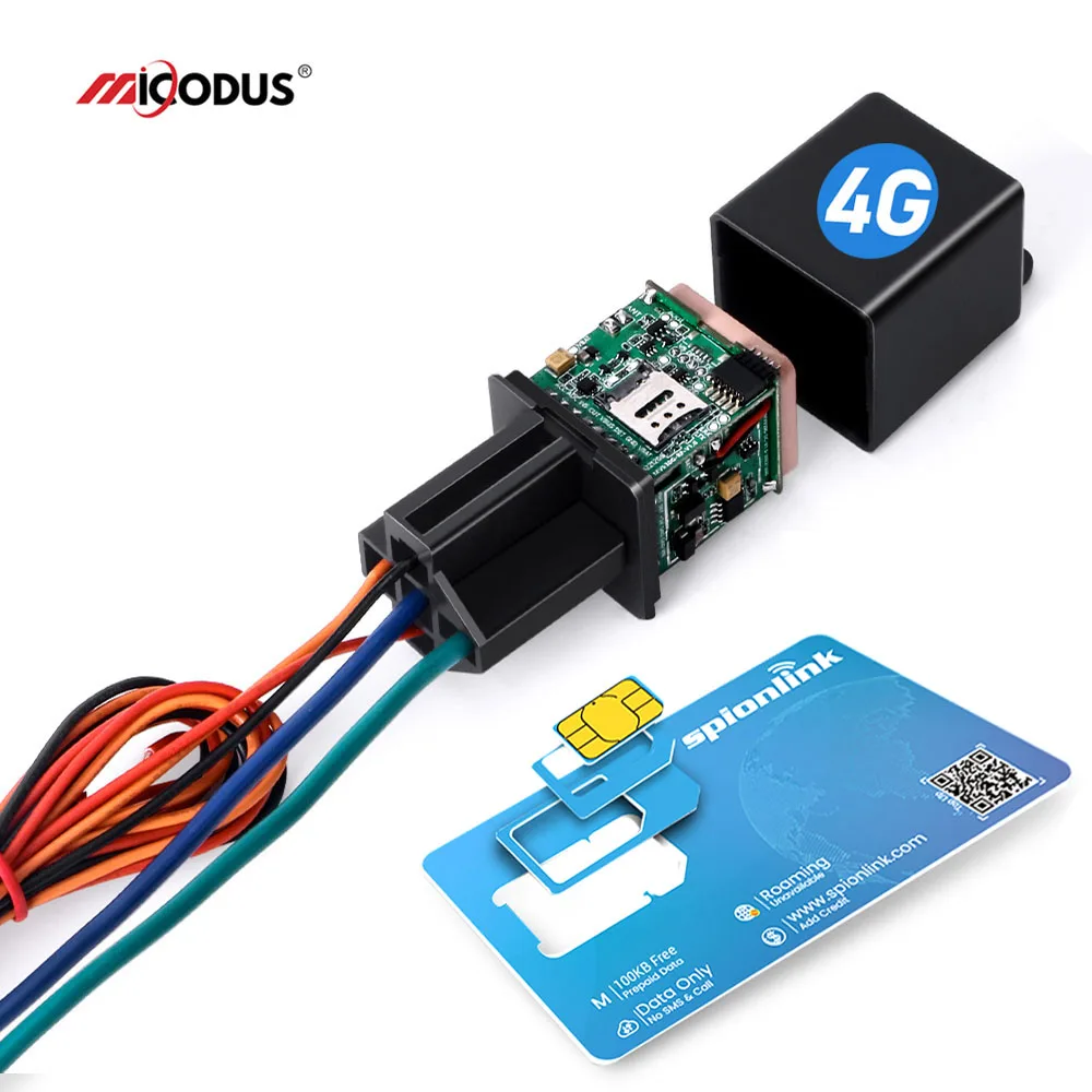 Micodus MV930G Anti Theft Remotely Oil Cut Off Mini 4G Spy Relay Car Tracking Device Motorcycle Gps Tracker With Sim Card