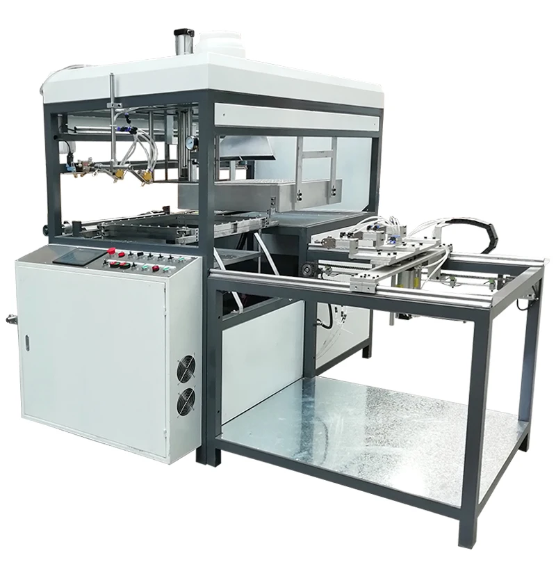 Guangzhou factory food container plastic vacuum forming machine for food lid