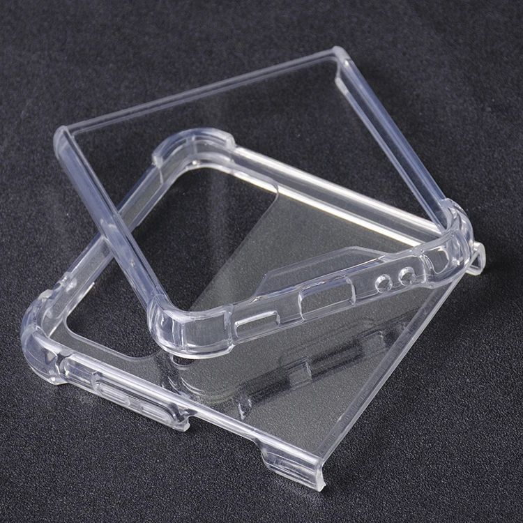 Factory price Clear Crystal Z Flip 4 TPU PC Shockproof Back Cover for Samsung Galaxy Z Flip 4 Ultra Clear Phone Case Z Flip 4