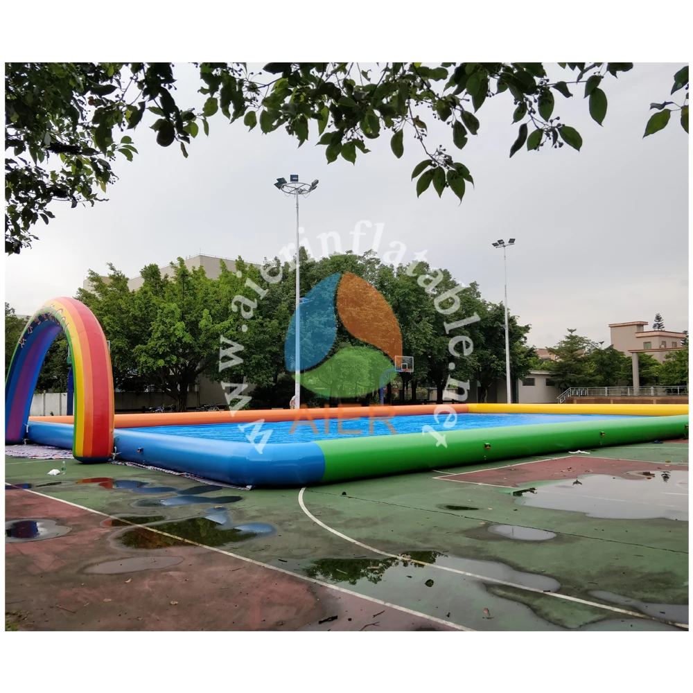 Grand Paradise Pool,outdoor inflatable square water pool commercial inflatable swimming pool for sale
