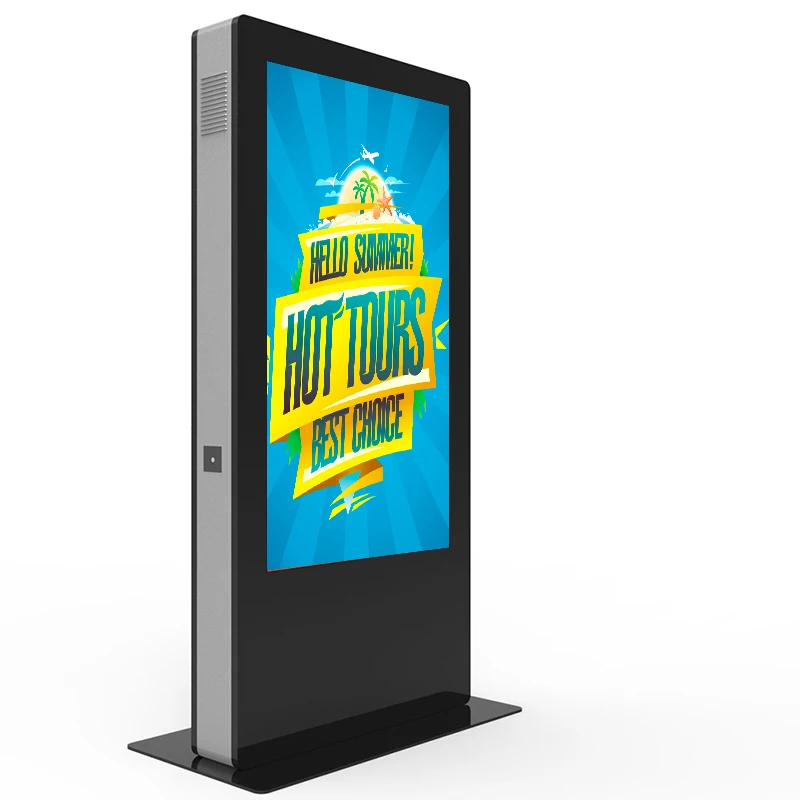 WEIER 43 49 55 65 inch touch screen totem kiosk advertising player stand advertising kiosks cheap price