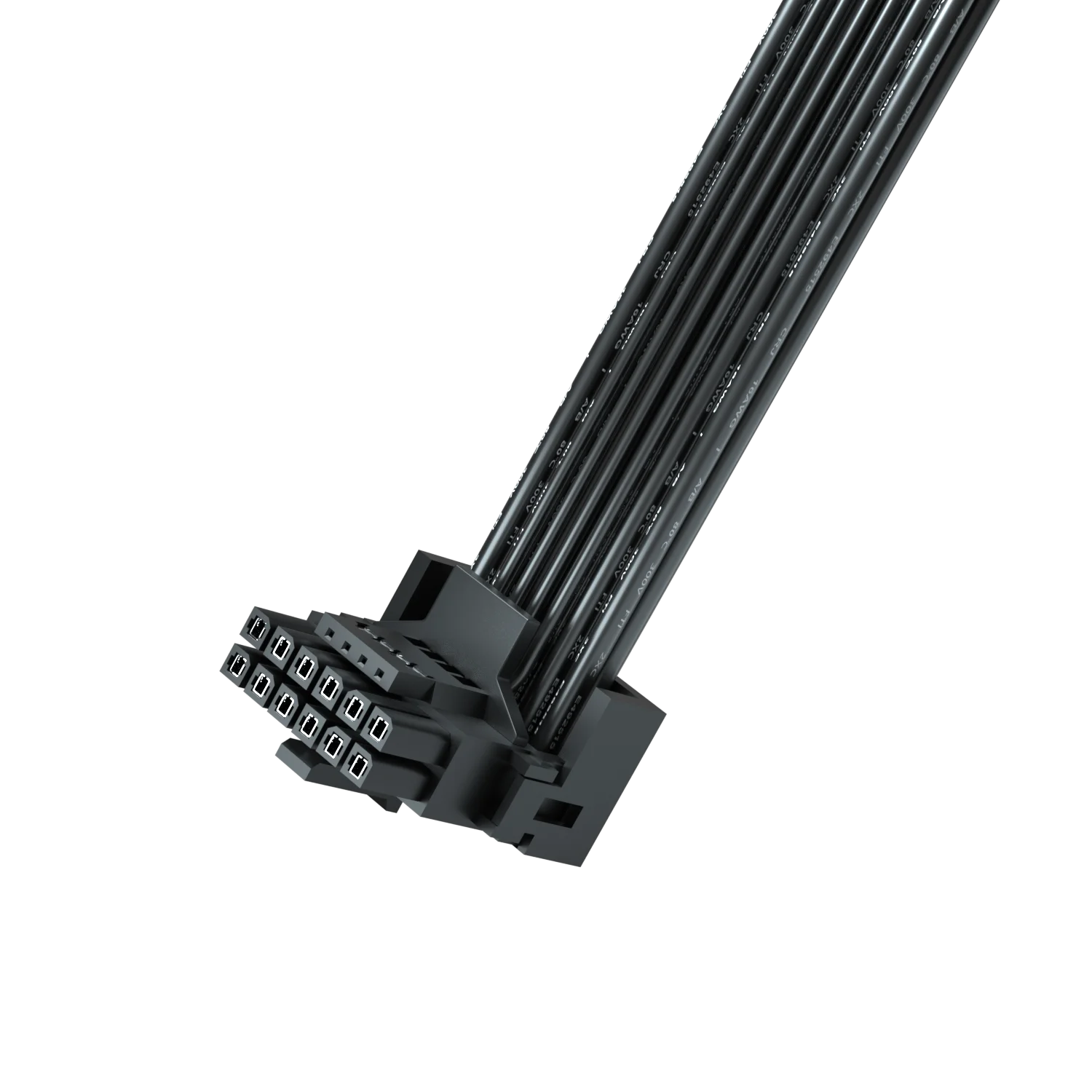 Кабель PCI-e 5 0 с 16-контактным разъемом «Мама-папа» 16awg 600 Вт 90 градусов 12VHPWR PCIE кабель для