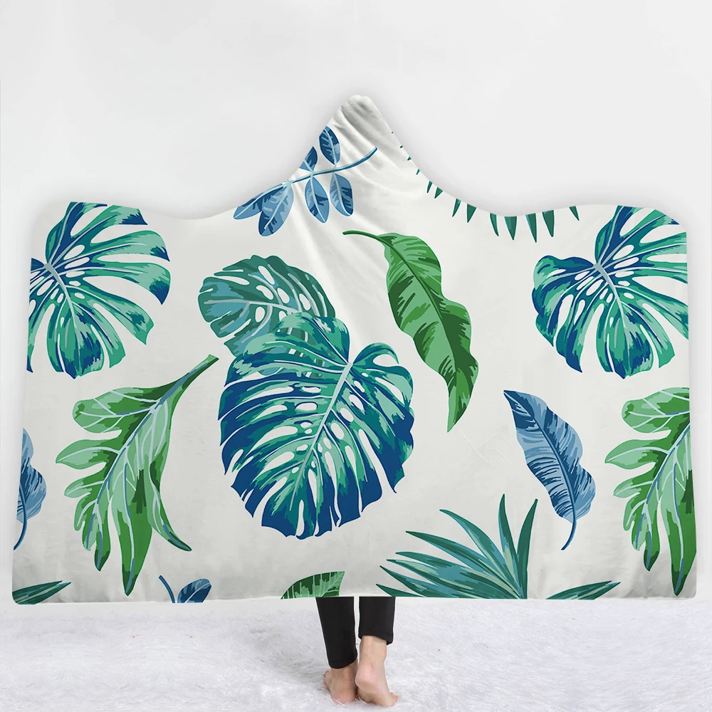 Best-Selling Microfiber Plush Coral Fleece Sherpa Blanket Super Soft Warm Outdoor Hoodie Adult Winter Hooded TV Blankets