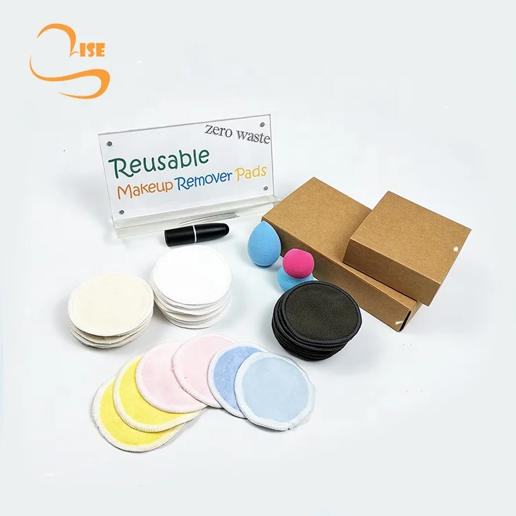 Многоразовые моющиеся подушечки для макияжа из органического хлопка для женщин