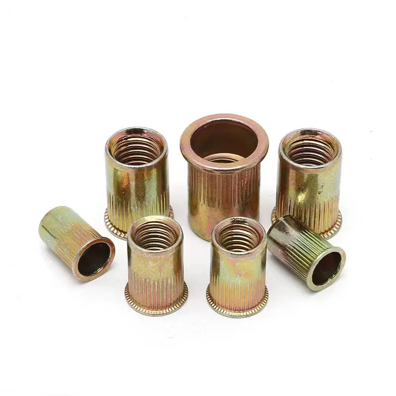 Titanium Threaded Thin Standoff Stainless Waterproof Blind Rivet Nut Flat Head Knurled Rivet Nut