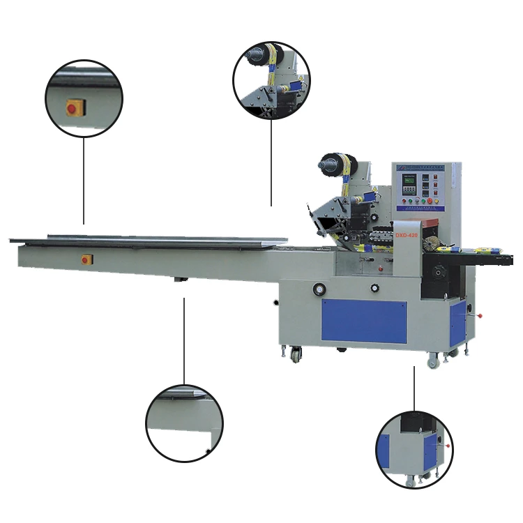 
Dxd 280 Special hot selling Low Volume Pillow Food Packaging Aluminum Plastic Bags Chips Packing Machine Automatic 