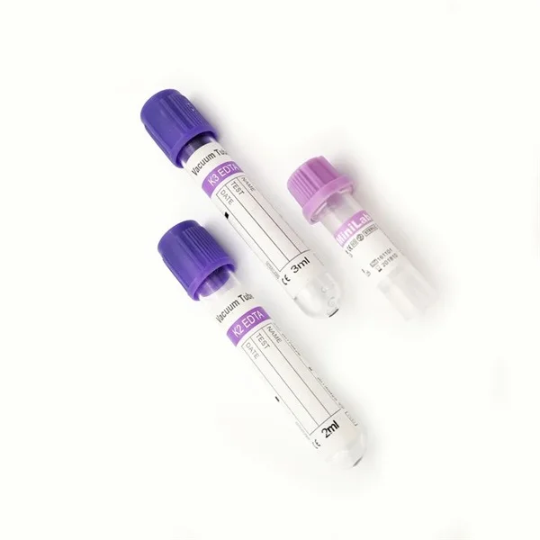 2ML Glass EDTA K3 Lavender Tubes