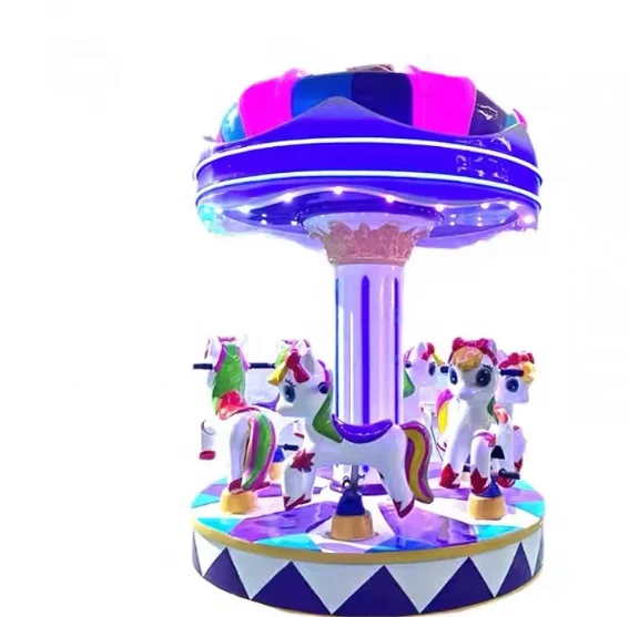 Dinibao Hot Sale Three Seats Electric Mini Kids Mechanical Ride Carousel 6 Players Six Seats Rides for Amusement Park