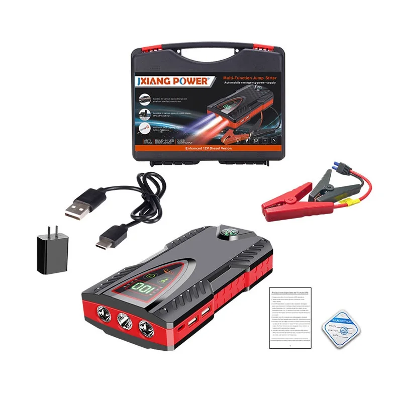 Multi-function Battery Portable 12v Car Jump Starter 99800mah Portable Battery Charger Car Starting Device Emergency Tool