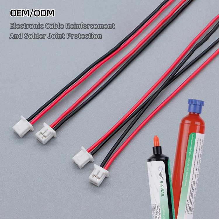 Deepmaterial Fast curing UV Glue For Electronic Connector Reinforcement and Solder Joint Protection
