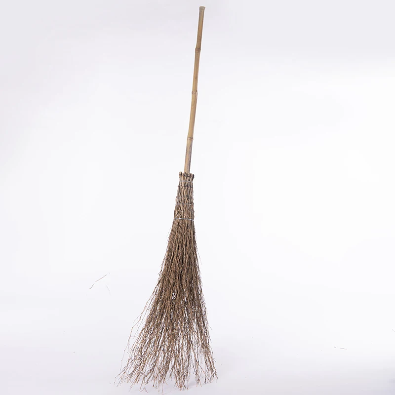Heavy-Duty Outdoor Wear Resistant Yard  Bamboo Broom for Courtyard Garage Lobby
