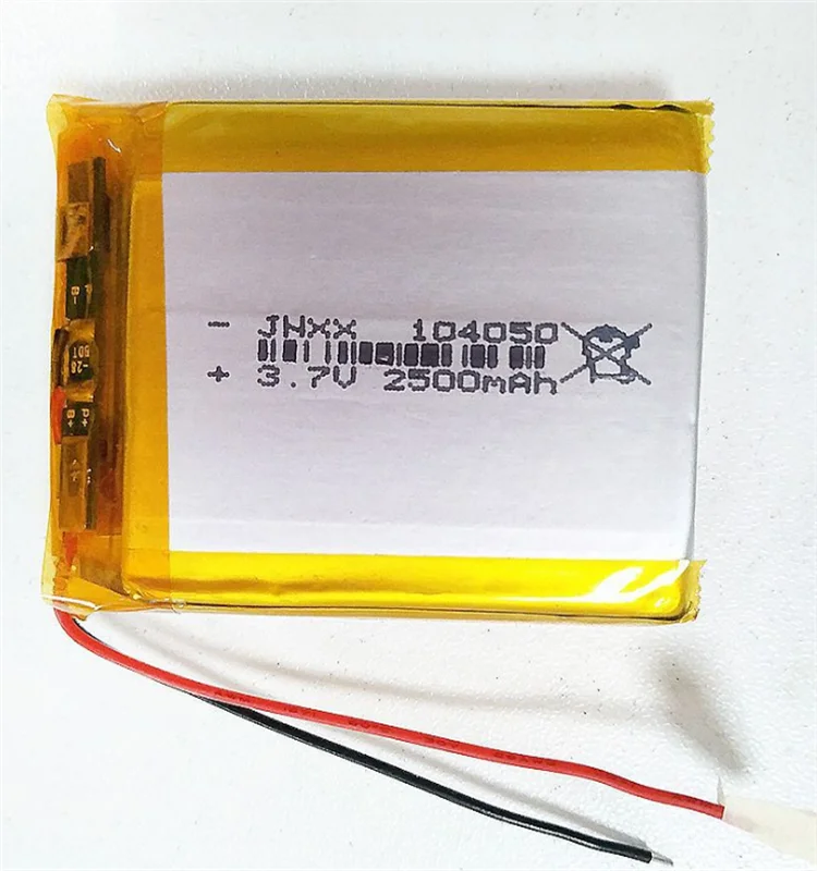 3 7 v 2500mah 104050 маленький литий-полимерный аккумулятор для цифровых продуктов
