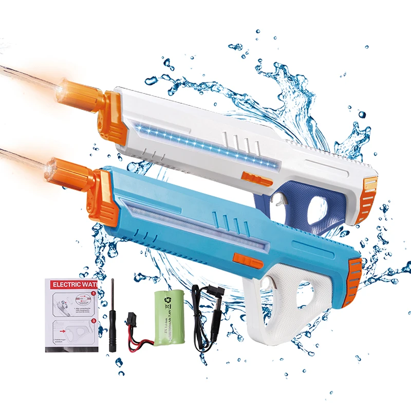 Songkran Festival Newest Electric Water Gun With Absorb Water and Flashing Lights 800 Ml Capacity Water Gun For Kids Adult