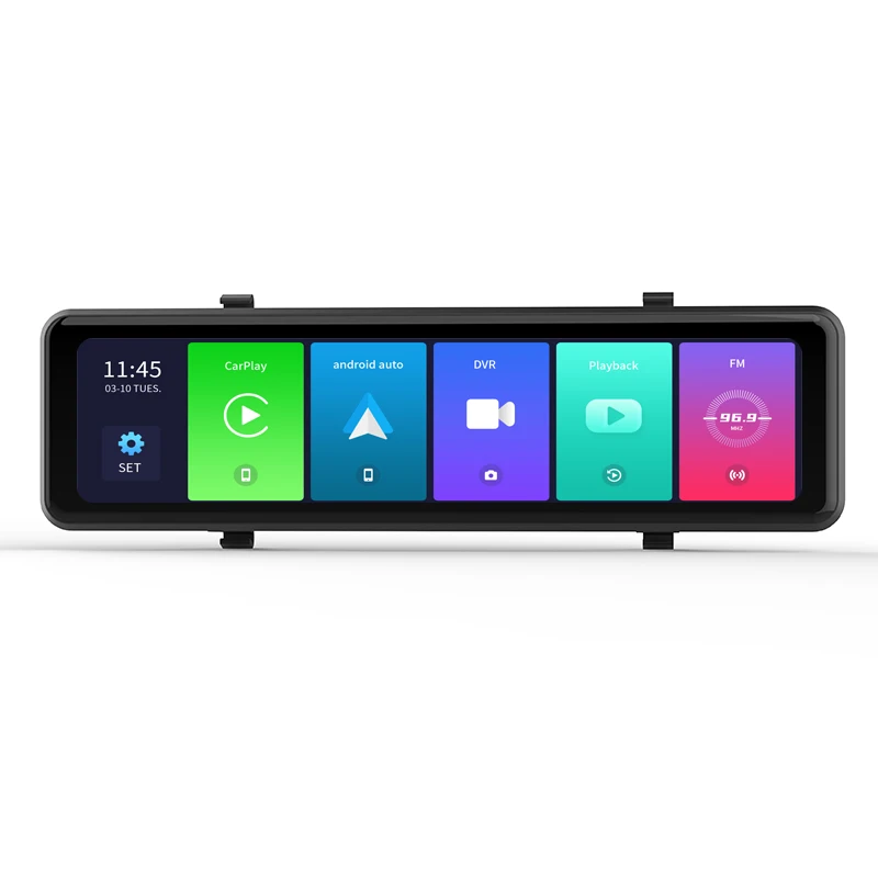 
1080P GPS Navigation Dash Cam Carplay Android Auto 5G Global Network Siri Voice Control Car Black Box 