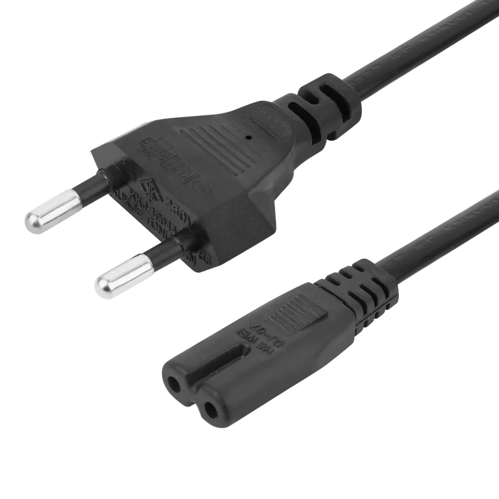 1.5M 2 Prong Figure 8 AC Power Cord Italy Power Cable for Laptop Power Adapter