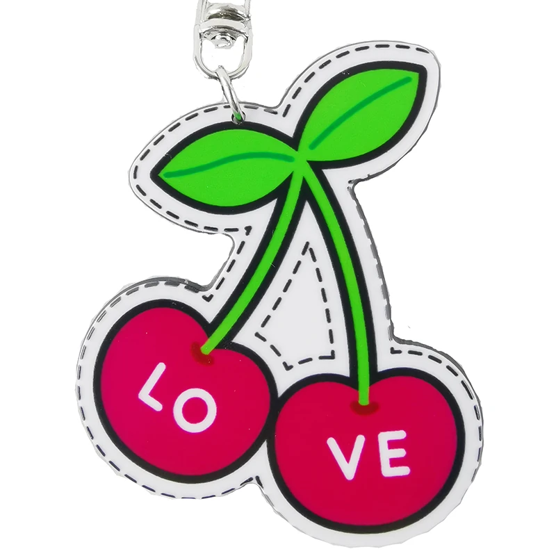 Популярный Кубик Рубика любовь рука Радуга помада губа смайлик вишня новинка брелок для двух сторон картина подарок