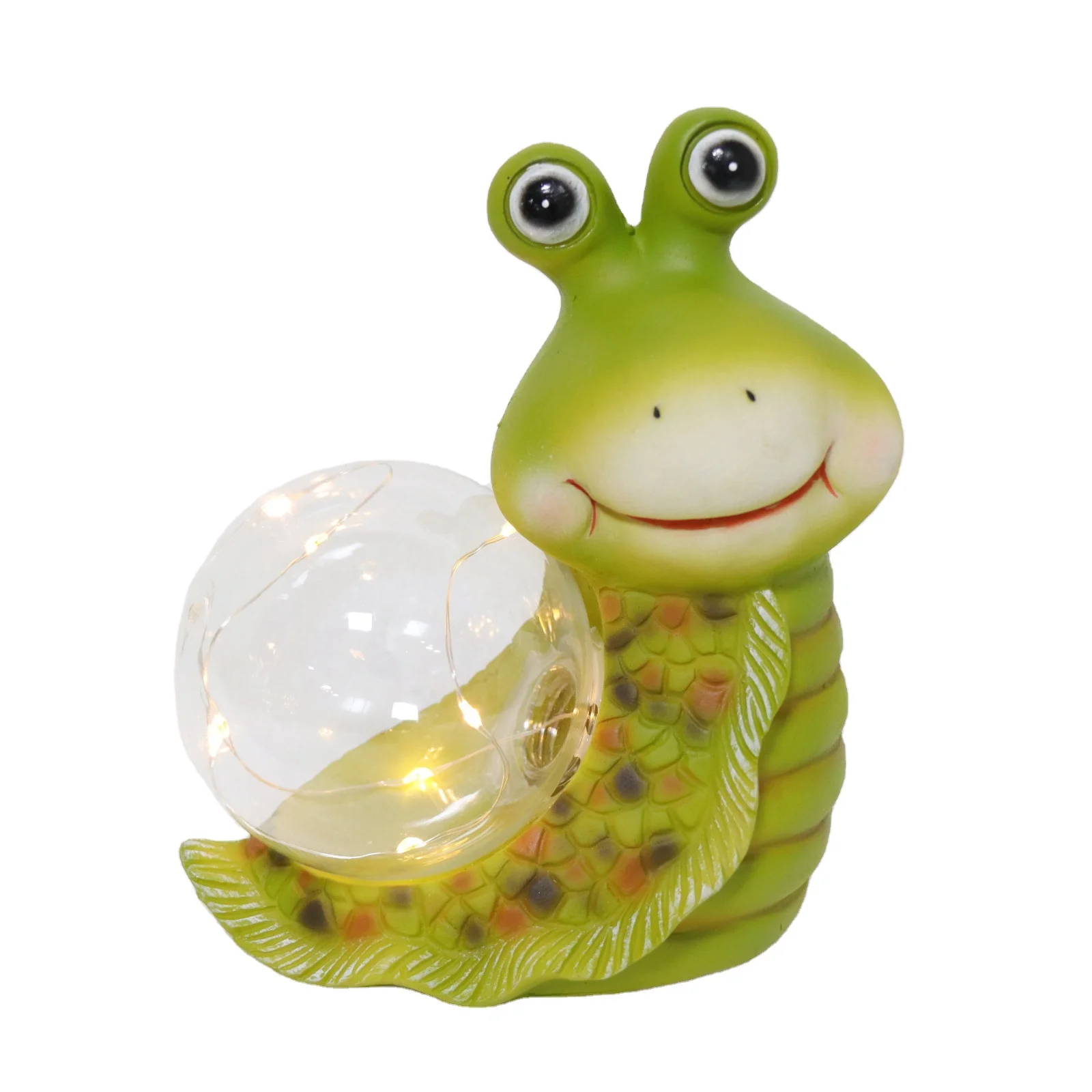 New Product Fashion Outdoor Garden snail With Solar LED Light Solar Glass Ball For Garden Decoration Animal Craft