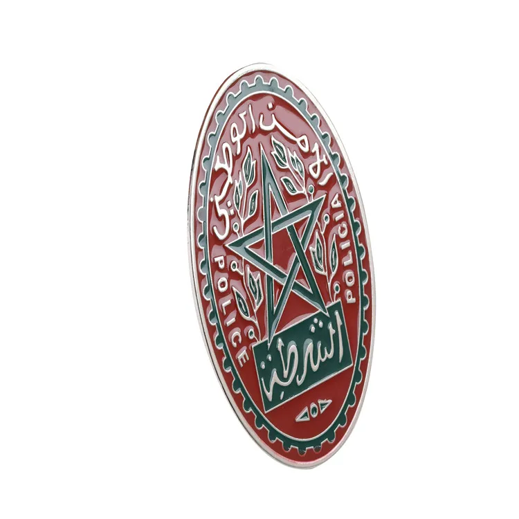 
Personalized Sheriff Detective Chinese Logo Pentagram Metal Badge 