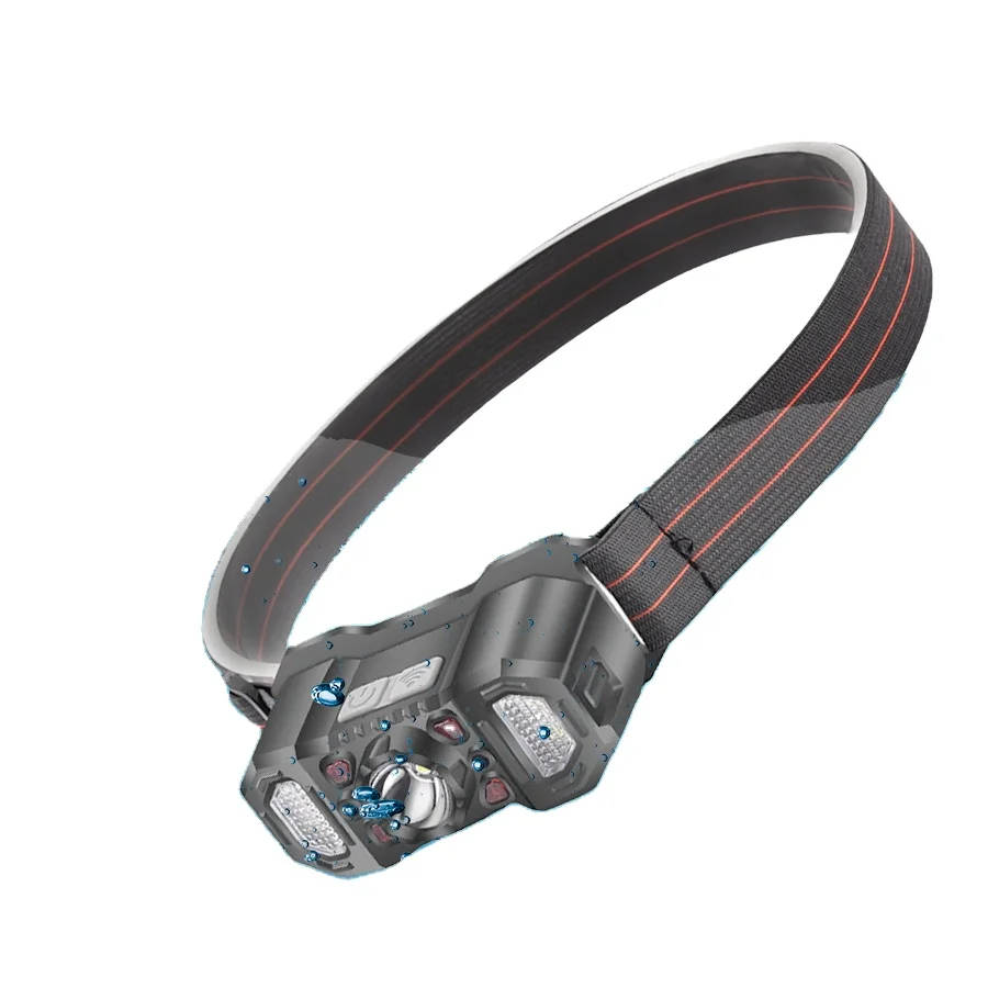 LED Headlight Super Bright Rechargeable Headlight Induction Flashlight Small Portable Night Fishing Light Headlamp