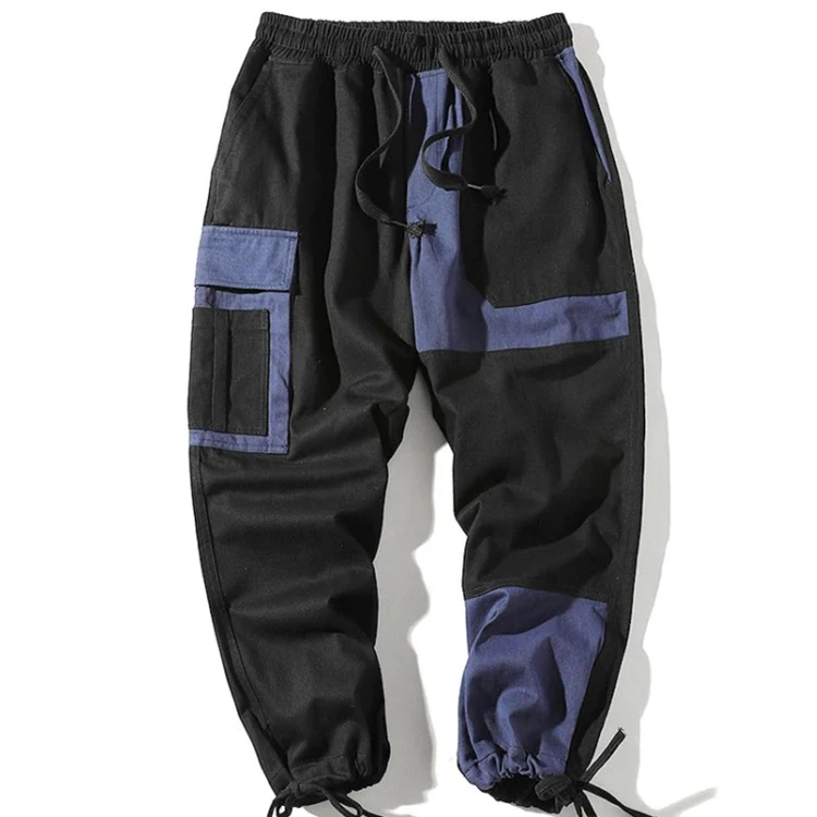 New Arrivals Custom Camo Mens Black Baggy Stacked Jagger Pants Multi Pocket Mtb Lower Track Kot Cargo Pants