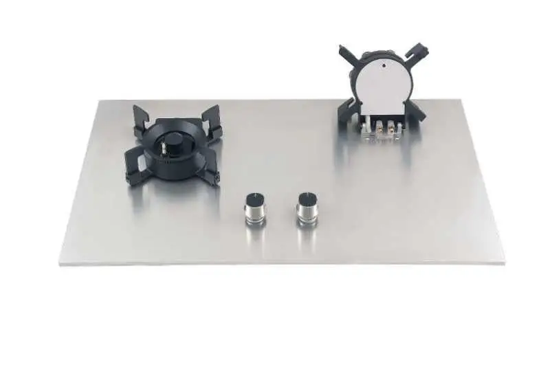 New Electric Ignition Household Stainless Steel Double Burner Gas Stove