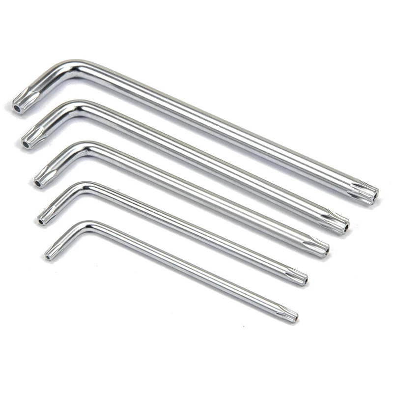 T5 T6 T8 T9 T10 T15 T20 T25 T27 T30 T40 Torx Pin Head Tools Hex Key Wrench With Hole