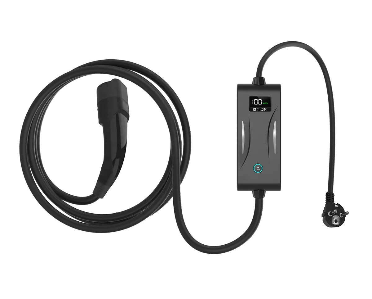 Регулируемый зарядный кабель Тип 2 Ev Тип 2 разъем 16 А 3,6 кВт портативное зарядное устройство для электромобилей