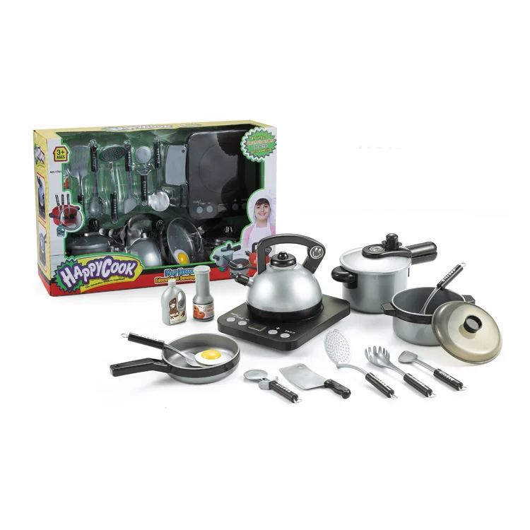 Top quality simulation induction cooker barbecue food play house cooking kitchen toys