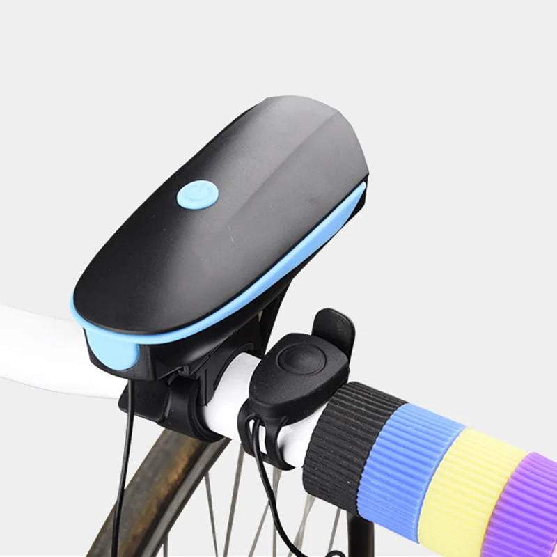 7588 New Bike Head Light Waterproof Bicycle Lamp Loud Horn Warning Rechargeable super bright Led Bike Front Light night riding