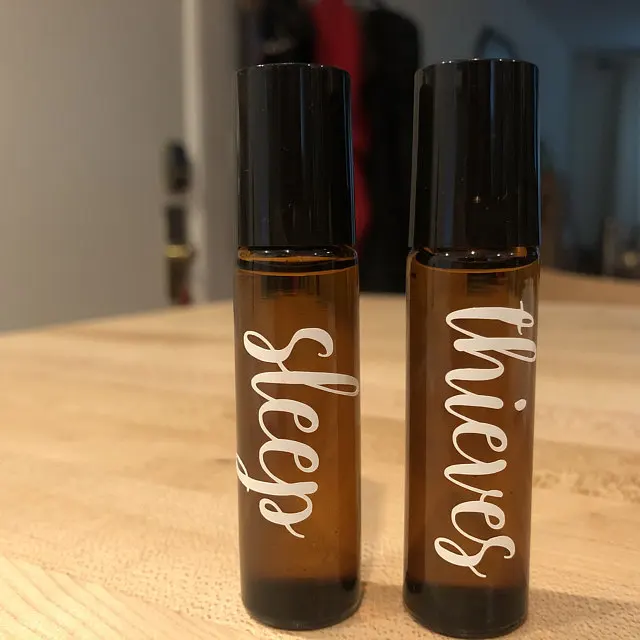 Custom Roller Bottle Word Labels Self Adhesive 10 Ml Roller Bottle Decals Stickers Essential Oil Labels For Roller Bottle