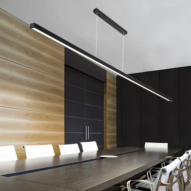 Factory Direct Sale Linear Aluminum Modern Room Office Hotel 72w Led Pendant Light Chandelier