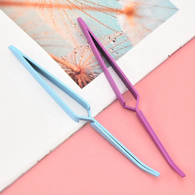 Nail Art Shaping Clip Cross Lock Tweezers Manicure Tool UV Gel Tool Multi-Function Stainless Steel Nipper Picking Up Nail Clip