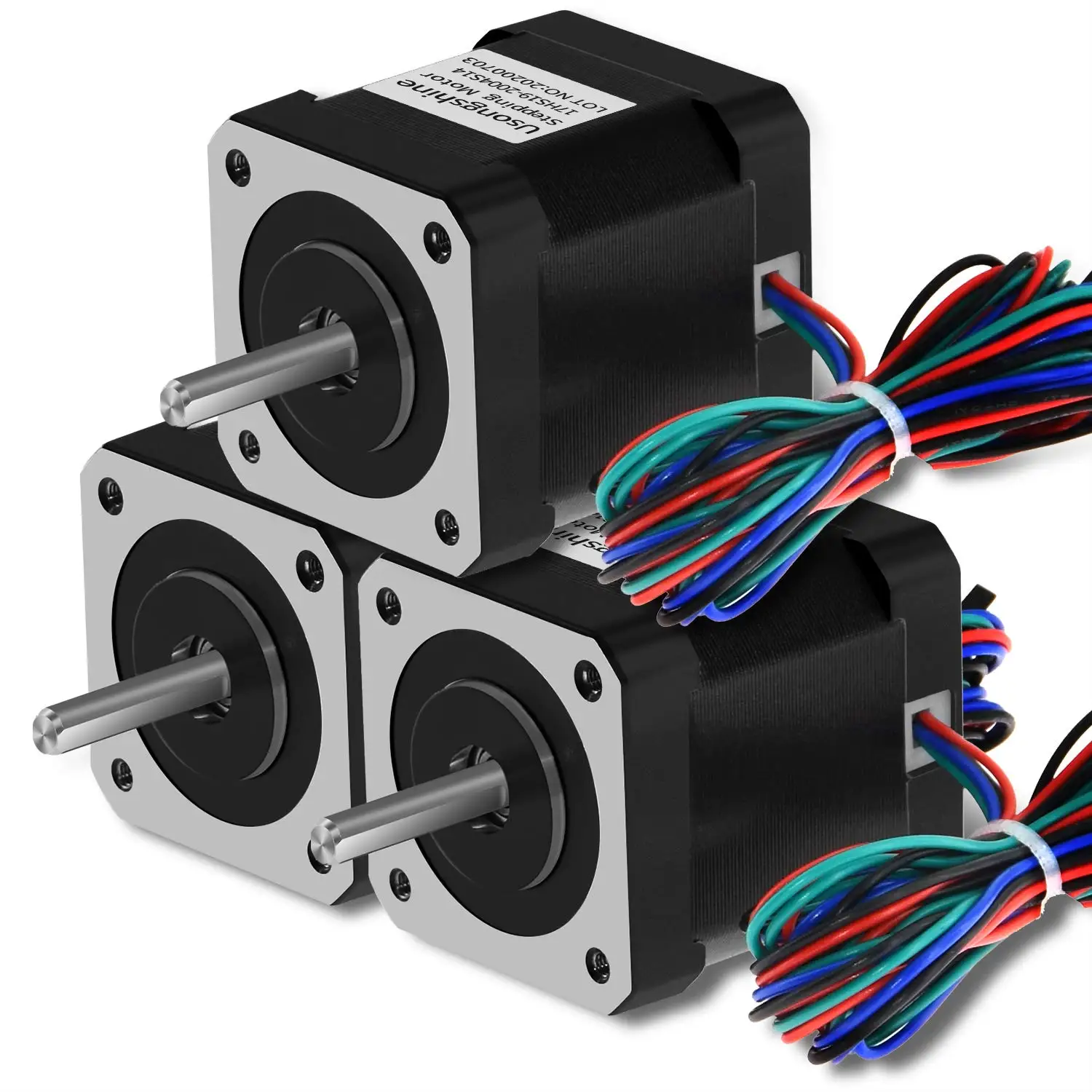 
KSV Motor Nema 17 Stepper Motor High Torque 1.2A 12N.cm 1.8 Degree 4-Lead with 1m Cable Connector for 3D Printer 