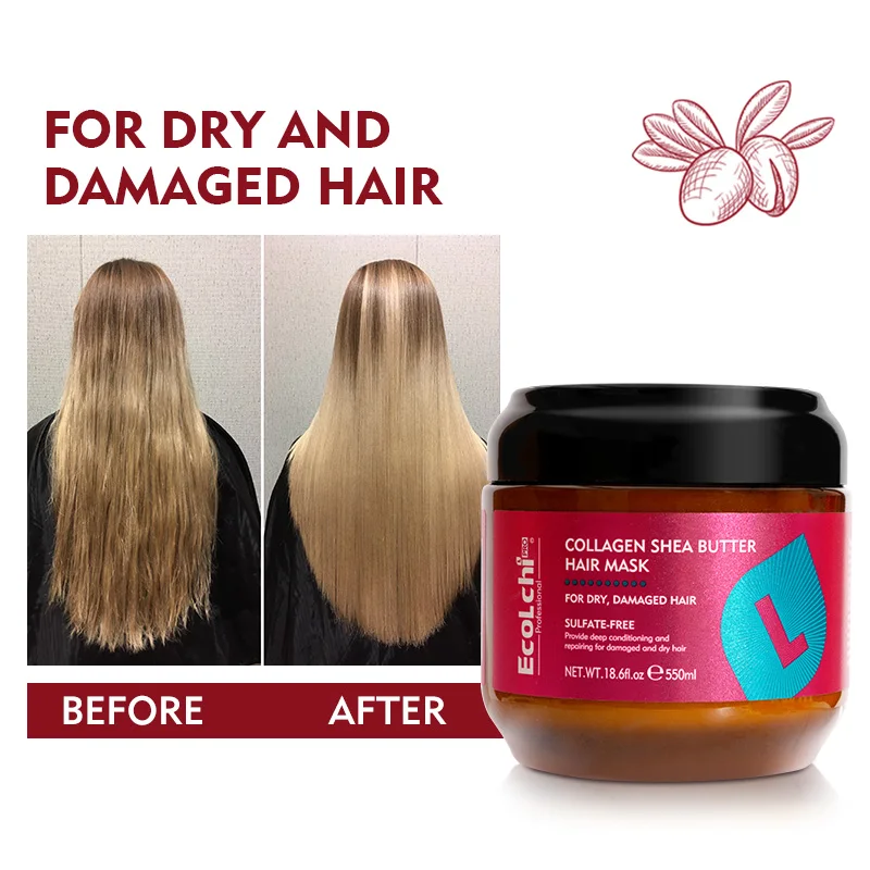 Ecolchi Premium Professional Sulfate free Smoothing Hair Treatment Cream  550ml