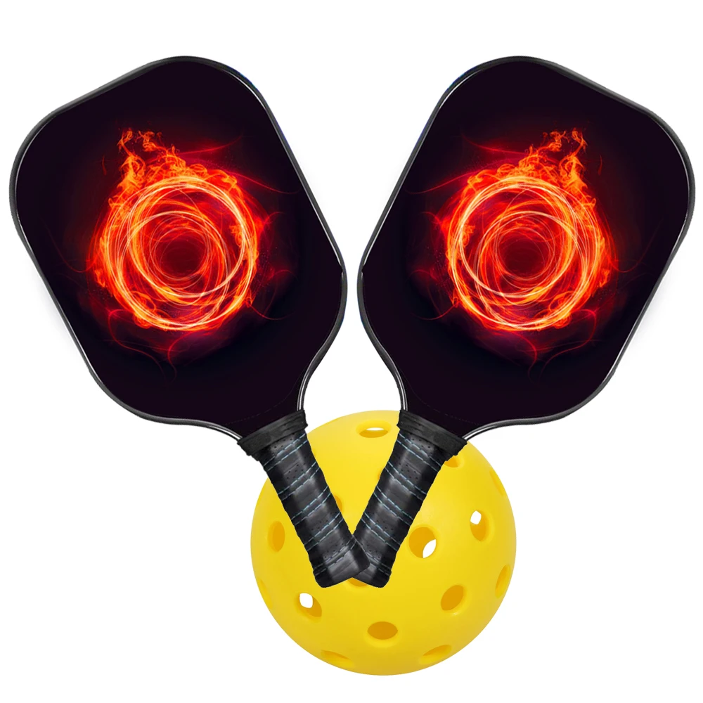 
Pickleball Paddle Set Pickleball Set Includes 2 Wood Pickleball Paddles, 1Pickleball, 1 Carry Bag & Guaranteed Fun! 