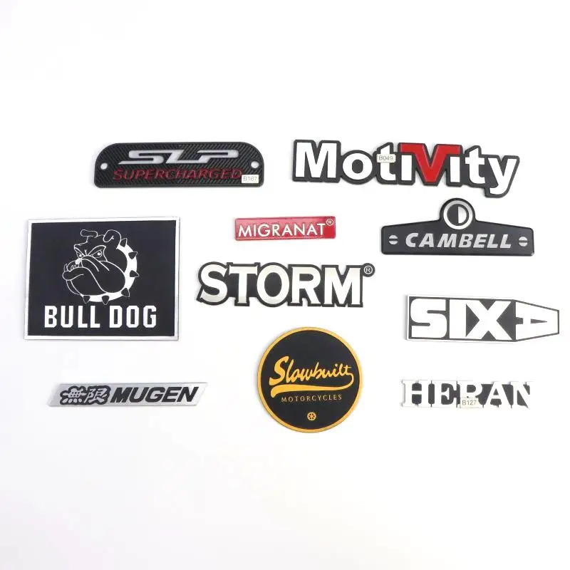 Customized audio aluminium label personalized audio electronics Brand Logo metal nameplate Audio Equipment Nameplate badge
