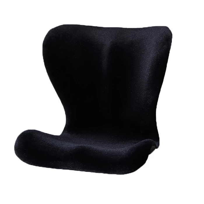 Customized Cotton Cover Back Pain Relief Large Ergonomic Memory Foam Back Cushion for Posture Improve