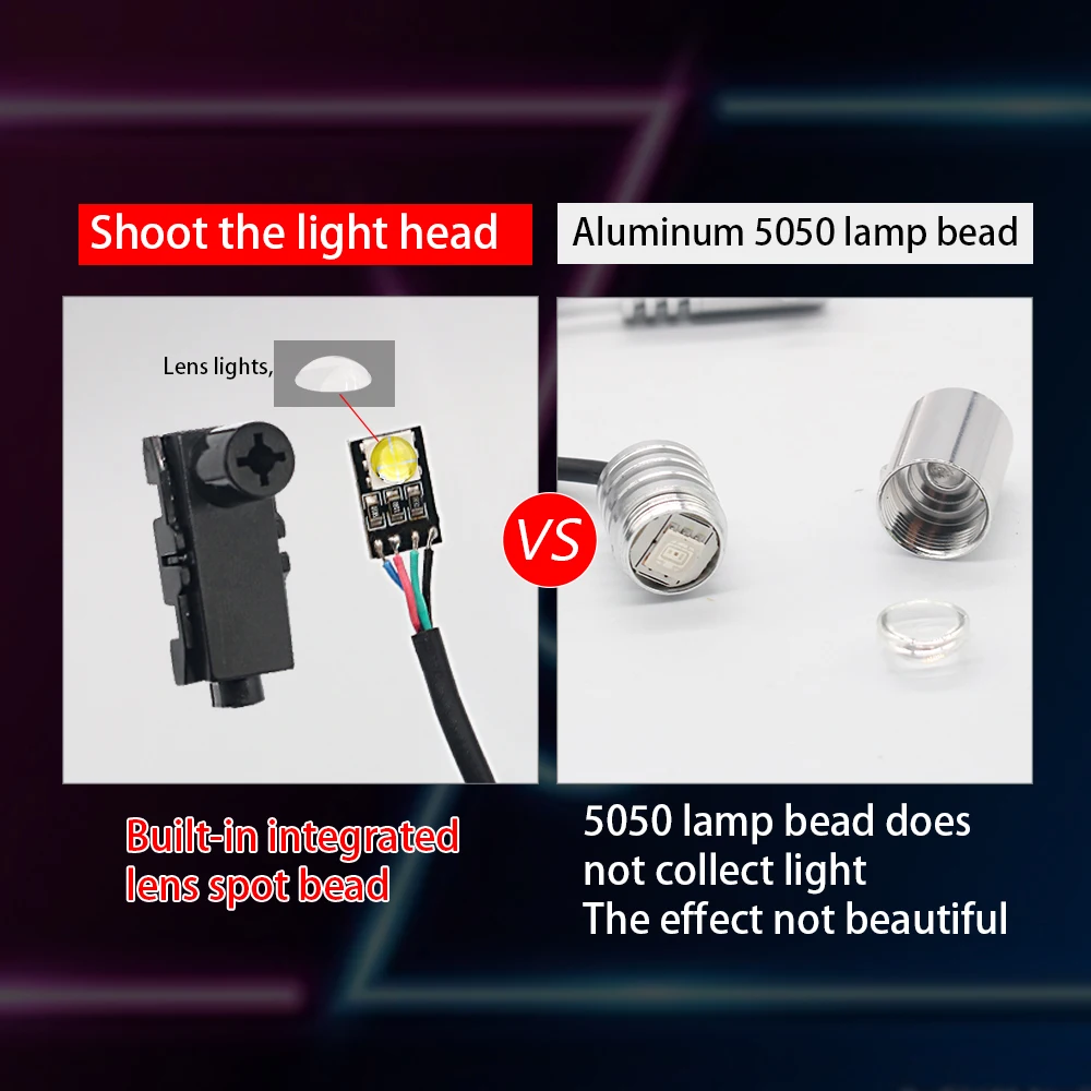 18 in 1 APP Control Acrylic RGB Car Fiber Optic Light Vehicle Universal LED Car Ambient Light Strips