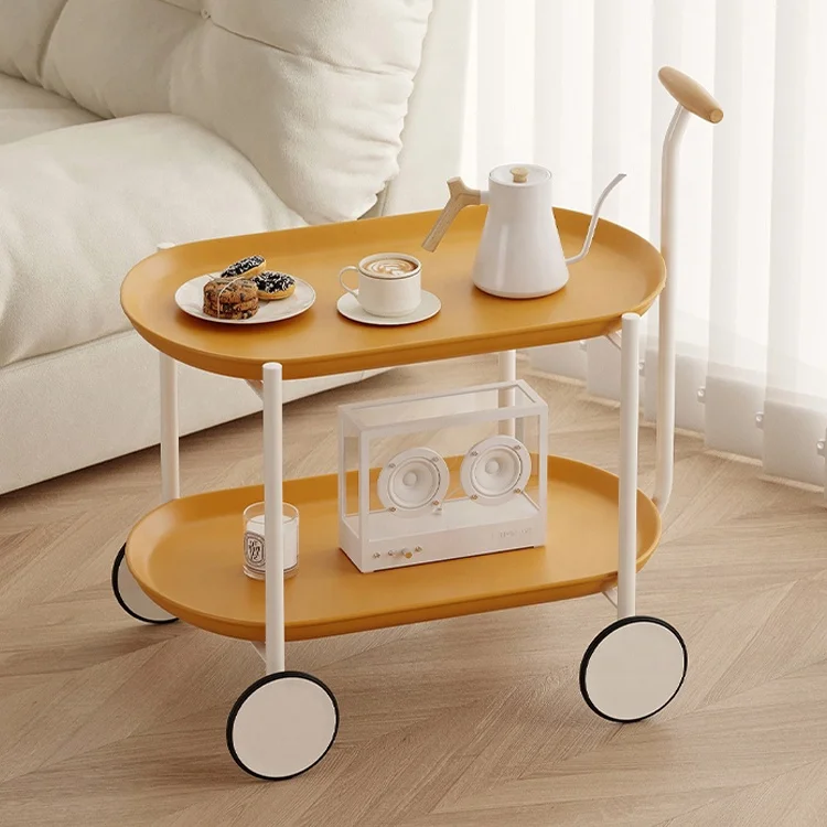 Coffee Table Gold Nordic Living Room Furniture Bed Bedside Accent Wood Plastic Metal Round Luxury Modern Coffee Side End Tables