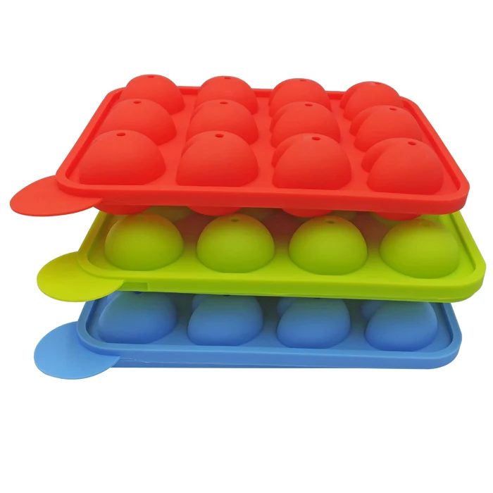 12 Cavity  Silicone Lollipop Molds Candy Chocolate Molds