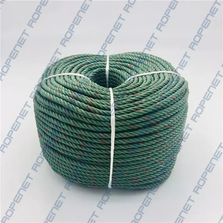 3 Strand Fiber polypropylene Braided Twisted Rope For Marine Superior Strength pp Mooring Rope