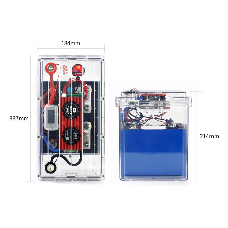 2024 New 12V 100Ah Transparent  Box Lifepo4 Prismatic Battery Cell Lithium ion Batteries Home Storage Battery Pack