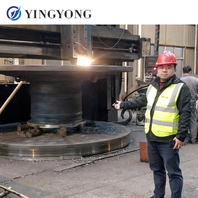 Customized for various sizes spare parts Casting Steel Rotary Kiln Ball Mill Rod Mill end cover