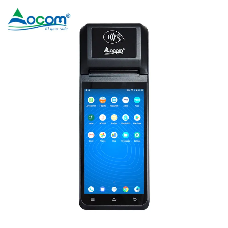 POS-T2 OCOM Android Handheld POS Terminal with Thermal Label and Receipt Printer
