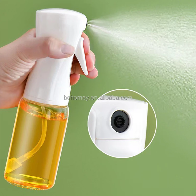 200ml Versatile Glass Oil Sprayer for Cooking Factory Wholesale Plastic Oil Spray for Cooking