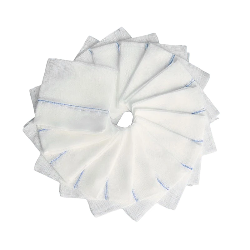 Disposable Standard Level high quality cotton rolls hemostatic 4x4 gauze pads white non sterile gauze swab