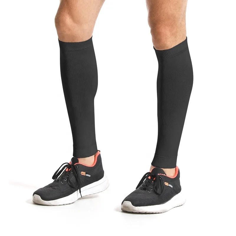 Solid Color Leg Covers Running Sports Socks Football Calf Compression Sleeves