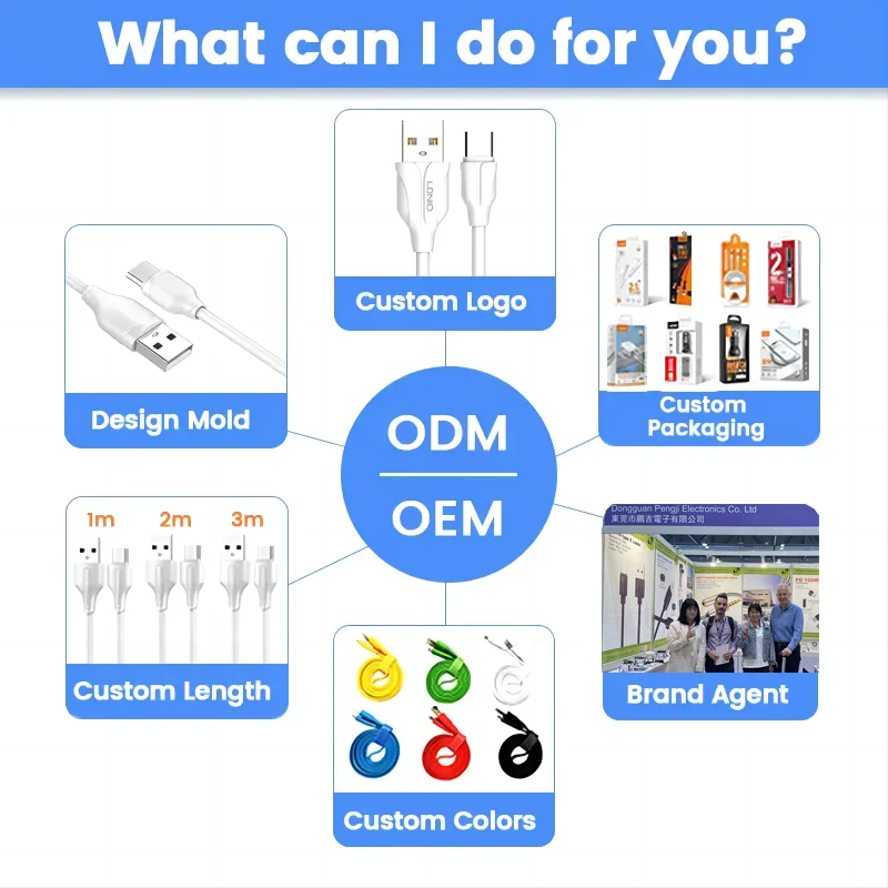 2 in 3 out 5 in 1 PD 60W PD USB Fast charging nylon braided data usb cable Phone Micro USB Type C Cable 3.3 FT Grey