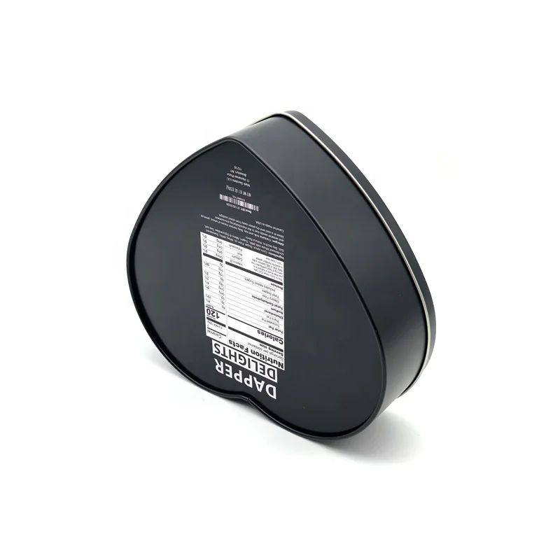 Hot sale custom printed candy sweets heart shape metal tin boxes Valentines love wedding gift chocolate heart tin can case